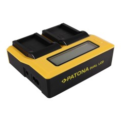 PATONA Dual LCD USB Ładowanie f. Garmin P11P15-04-N02 Montana 600 650 600 Moto 650 t