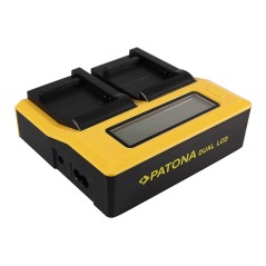 PATONA Dual LCD USB Ładowanie f. Samsung B740E Galaxy NX mini NXF1 S4 Zoom S4 Zoom LTE SMC101