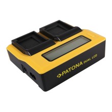 PATONA Dual LCD USB Ładowanie f. Canon NB12L NB13L Legria Mini X NB12L NB13L PowerShot G1 X Mark