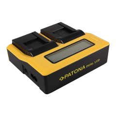 PATONA Dual LCD USB Ładowanie f. Qumox SupTig 3 SJ4000 SJ4000 SupTig3 SupTig 3 SJ4000 SupTig 3