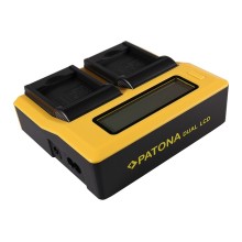 PATONA Dual LCD USB Ładowanie f. Kamera akcji Rollei RL410B 230 240 410 410B 420 PATONA Dual LCD USB Ładowanie f. Kamera akcji Rollei RL410B 230 240 410 410B 420