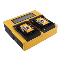 PATONA Dual LCD USB Ładowanie f. Kamera akcji Rollei RL410B 230 240 410 410B 420