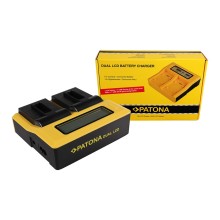 Ładowarka USB PATONA z podwójnym wyświetlaczem LCD f. GoPro Hero 8 AHDBT-801 Hero 7 AHDBT-701 Hero 6 Hero 5 AHDBT-501