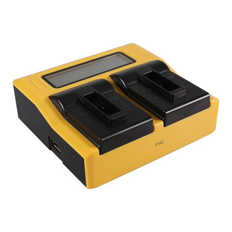 Ładowarka USB PATONA z podwójnym wyświetlaczem LCD f. GoPro Hero 8 AHDBT-801 Hero 7 AHDBT-701 Hero 6 Hero 5 AHDBT-501