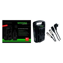 PATONA Premium Ładowarka Dual V-Mount Sony BP-95W BP-GL65 BP-190WS z 4-pinowym kablem XLR