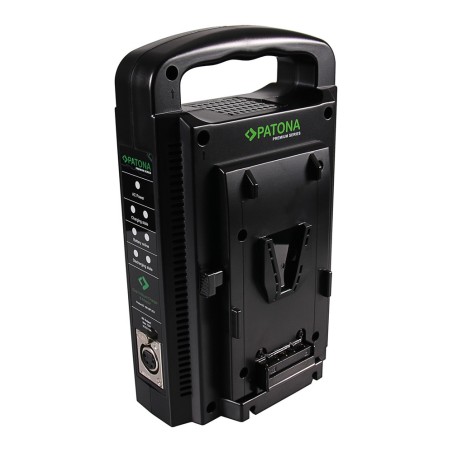 PATONA Premium Ładowarka Dual V-Mount Sony BP-95W BP-GL65 BP-190WS z 4-pinowym kablem XLR