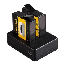 Podwójna szybka ładowarka PATONA f. SJCAM SJ6 Legend Black SJ6000 w tym. Kabel micro-USB