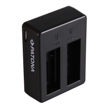 Podwójna szybka ładowarka PATONA f. SJCAM SJ6 Legend Black SJ6000 w tym. Kabel micro-USB