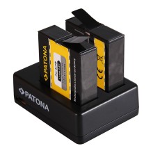Podwójna szybka ładowarka PATONA f. SJCAM SJ6 Legend Black SJ6000 w tym. Kabel micro-USB