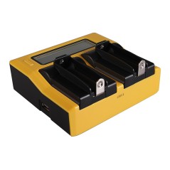 PATONA Dual LCD USB Ładowanie f. 18650 Zelle ICR18650-26F INR18650F1L NCR18650B US18650VTC5 US18650V