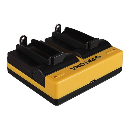 PATONA Ładowarka podwójna USB do ogniw 18650 ICR18650-26F INR18650F1L NCR18650B US18650VTC5 US18650VTC6 z kablem Micro-USB