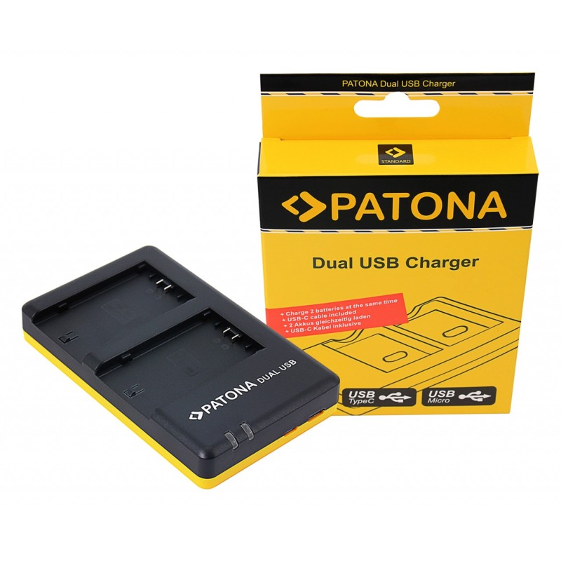 PATONA Ładowarka Dual Quick-Charger do Sony NP-FZ100 – A7 III / A7R III / A9 / A1 / A6600