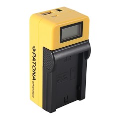 Ładowarka USB PATONA Synchron f. Sony NP-FZ100 A7 III A7M3 Alpha 7 III A7 R III A7RM3 Alpha 7 R III A9 Alpha 9 FZ100 z wyświetla