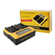 PATONA podwójny wyświetlacz LCD USB ładowarka do Sony NP-FZ100 A7 III A7M3 alfa 7 III A7 R III A7RM3 alfa 7 R III A9 alfa 9 FZ10