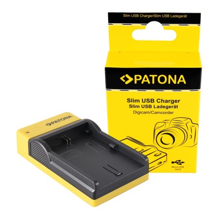 PATONA Slim ładowarka micro-USB f. Canon LP-E6 EOS 5D 60D 60Da 6D 7D EOS70D EOS-70D LP-E6 Mark II