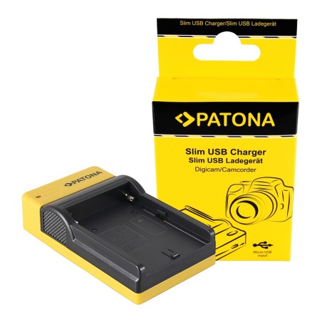 PATONA Slim ładowarka micro-USB f. Sony NP-FM50 NP-F550 NP-F750 NP-F970