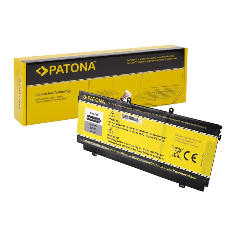 PATONA Bateria f. HP Compaq Spectre X360 SH03 SH03XL HSTNN-LB7L 859026-421 859356-855 TPN-Q178