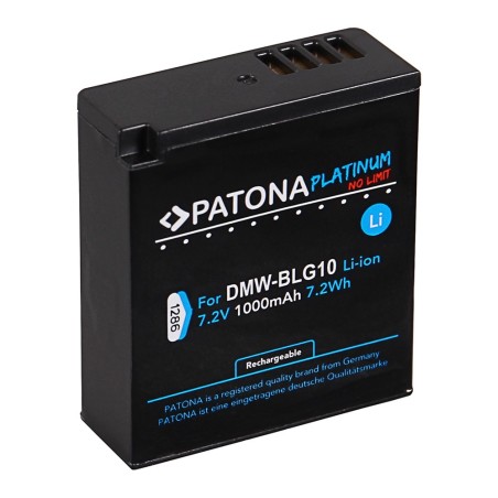 PATONA Platinum do Panasonic DMW-BLG10, DMW-BLE9, DMC-GF3, DMC-LX85, DMC-LX100, DC-TZ99