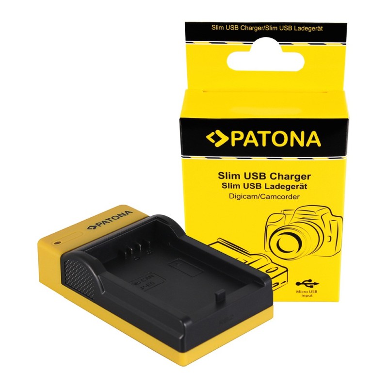 PATONA Slim ładowarka micro-USB f. Canon LP-E5, EOS 1000D, 450D, 500D