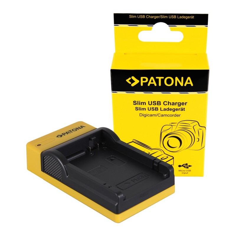 PATONA Slim ładowarka micro-USB f. Canon LP-E8, LPE8, EOS 550D, 600D, 650D, 700D