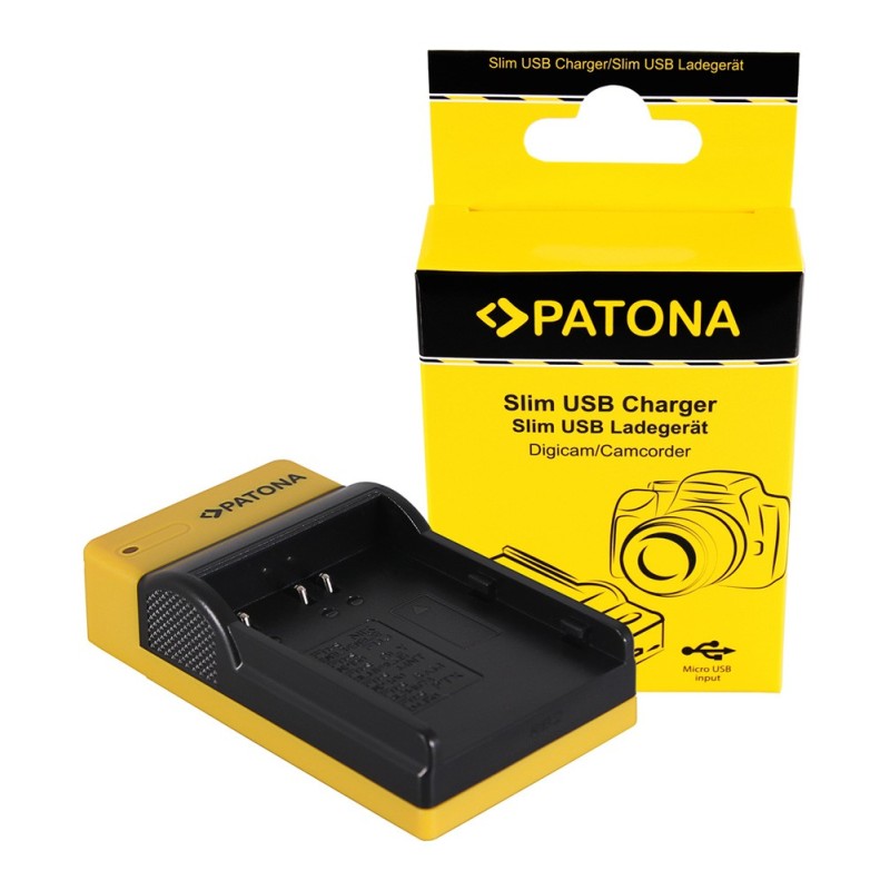 PATONA Slim ładowarka micro-USB f. Konica Minolta Nikon EN-EL3 Dynax 5D 7D Nikon EN-EL3 Minolta