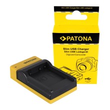 PATONA Slim ładowarka micro-USB f. Panasonic DMW-BCF10E Lumix DMC-FS7 DMCLX5 DMCLX5 DMC-LX5