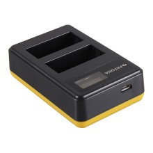 PATONA podwójna ładowarka USB LCD do Fujifilm Fuji NP-W126 FinePix HS30 EXR HS30EXR HS-30EXR HS33