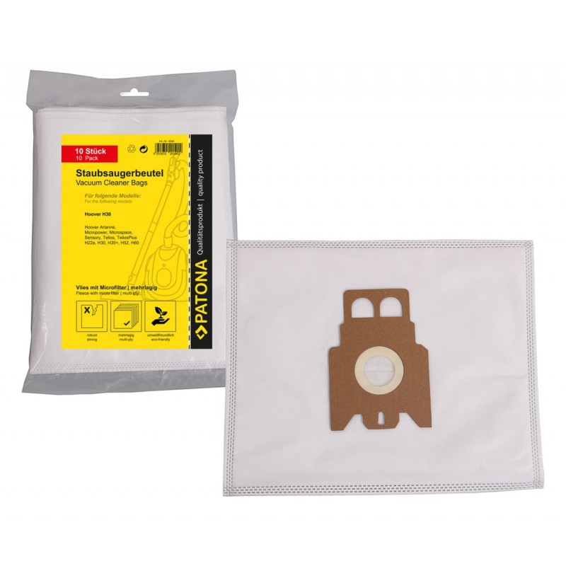 Worek do odkurzacza PATONA 10 z wielowarstwowym polarem w komplecie. Mikrofiltr f. Hoover H22 H22A H30 H36 H52 H60 H60S H61 Typ Worek do odkurzacza PATONA 10 z wielowarstwowym polarem w komplecie. Mikrofiltr f. Hoover H22 H22A H30 H36 H52 H60 H60S H61 Typ