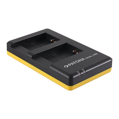 Podwójna szybka ładowarka PATONA f. Canon NB-13L PowerShot G5 X G5X G7 X G7 X Mark II G7X G9 X G9X w komplecie. Kabel mikro-USB