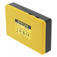 Potrójna ładowarka USB PATONA f. Canon LP-E6 EOS 5D 60D 60Da 6D 7D EOS70D EOS-70D LP-E6 Mark II w komplecie. Kabel USB typu C