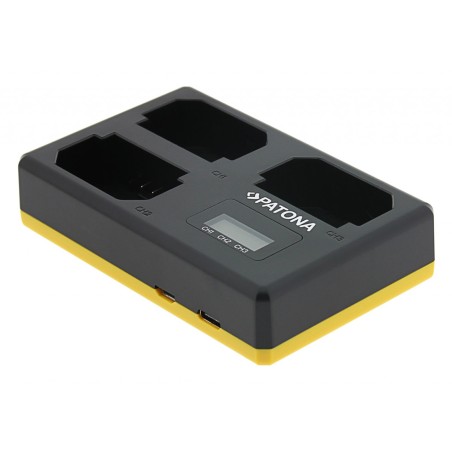 PATONA Ładowarka potrójna USB do Sony NP-FZ100 A7 III A7M3 Alpha 7 III A7 R III A7RM3 Alpha 7 R III A9 Alpha 9 FZ100