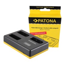 PATONA Ładowarka potrójna USB do Nikon EN-EL14 1D3100 D3200 D5100 D5200 P7000 P7700 P7800 PATONA Ładowarka potrójna USB do Nikon EN-EL14 1D3100 D3200 D5100 D5200 P7000 P7700 P7800