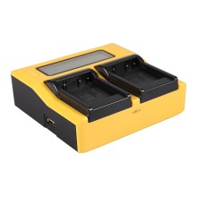 PATONA Podwójna ładowarka USB LCD do Panasonic DMW-BLE9 DMW-BLE9E Lumix DMC-GF3 DMC-S6K