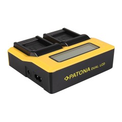 PATONA Podwójna ładowarka USB LCD do Panasonic DMW-BLE9 DMW-BLE9E Lumix DMC-GF3 DMC-S6K