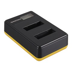Ładowarka USB PATONA z podwójnym wyświetlaczem LCD f. Sony NP-BX1 BX BX1 NP-BX1 Cybershot DSC HX300 DSC HX50V DSC RX1