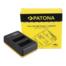 Ładowarka USB PATONA z podwójnym wyświetlaczem LCD do Canon LP-E8 550D 600D 650D 700D