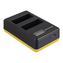 Ładowarka USB PATONA z podwójnym wyświetlaczem LCD f. Nikon EN-EL14 CoolPix D3100 D3200 D5100 D5200 P7000 P7100 P7700