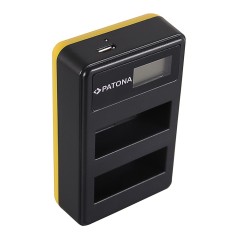 Ładowarka USB PATONA z podwójnym wyświetlaczem LCD f. Nikon EN-EL14 CoolPix D3100 D3200 D5100 D5200 P7000 P7100 P7700