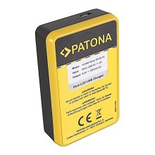 Ładowarka USB PATONA z podwójnym wyświetlaczem LCD f. Nikon EN-EL14 CoolPix D3100 D3200 D5100 D5200 P7000 P7100 P7700