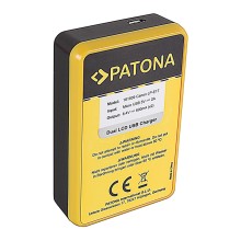 Ładowarka USB PATONA z podwójnym wyświetlaczem LCD do Canon LP-E17 EOS 750D 760D 8000D Kiss X8i Rebel Rebel T6i
