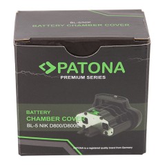 PATONA Pokrywa baterii BL-5 f. Nikon D800 D800E w uchwycie akumulatorowym MB-D12 MB-D18