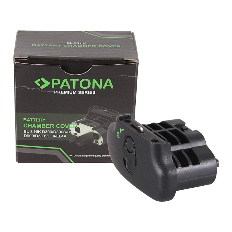 PATONA Pokrywa baterii BL-3 do aparatów Nikon D300 / D300S / D700 / F6 / D3 – do gripów MB-D10 i MB-D40 (EN-EL4 / EN-EL4a)