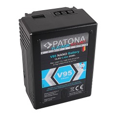 PATONA Platinum NANO Akumulator V95 V-Mount 95Wh Sony DSR 600P 650P 652P HDW 800P PDW 850 BP-150W RED ARRI