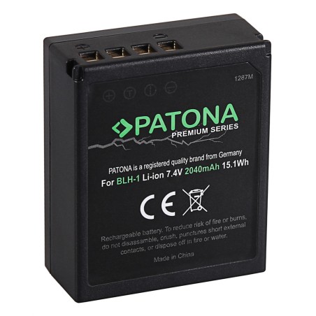 Bateria PATONA w pełni odszyfrowana f. Olympus BLH-1 OM-D EM-1 Mark 2 EM-1 Mark II BLH-1 E-M1X