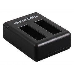 Podwójna ładowarka PATONA f. Kamera akcji Insta360 One X w zestawie. Kabel mikro-USB