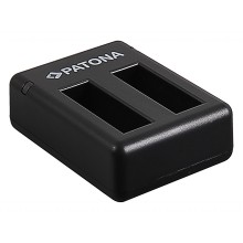 Podwójna ładowarka PATONA f. Kamera akcji Insta360 One X w zestawie. Kabel mikro-USB