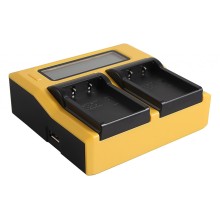 PATONA Podwójna ładowarka USB LCD do Fujifilm GFX50R GFX50S NP-T125