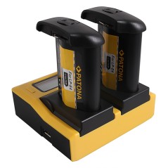 Ładowarka USB PATONA z podwójnym wyświetlaczem LCD f. Canon LP-E4 LP-E19 EOS 1D 1DS Mark III 1D Mark IV 1DX Mark II