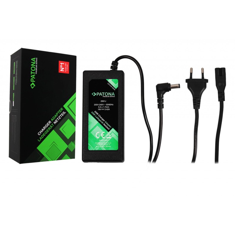 Ładowarka PATONA Premium 19V 3,42A 65W f. Acer Travelmate 370 380 2300 2350 2700 4000
