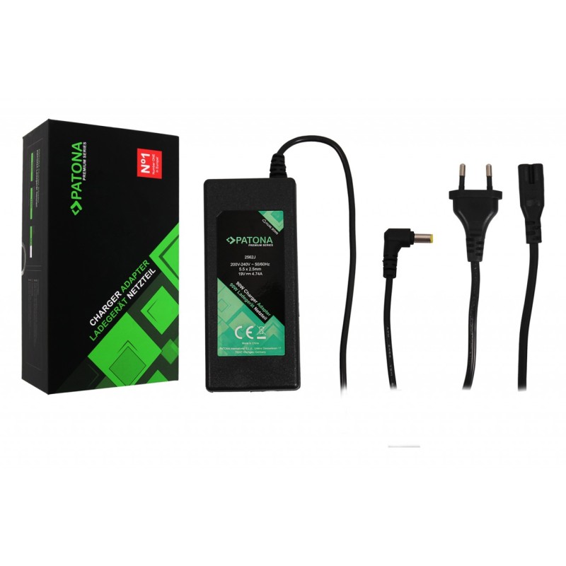 PATONA Premium Ładowarka 19V 4,74A 90W do Acer Aspire/Travelmate/Extensa/Medion PA-1900-05